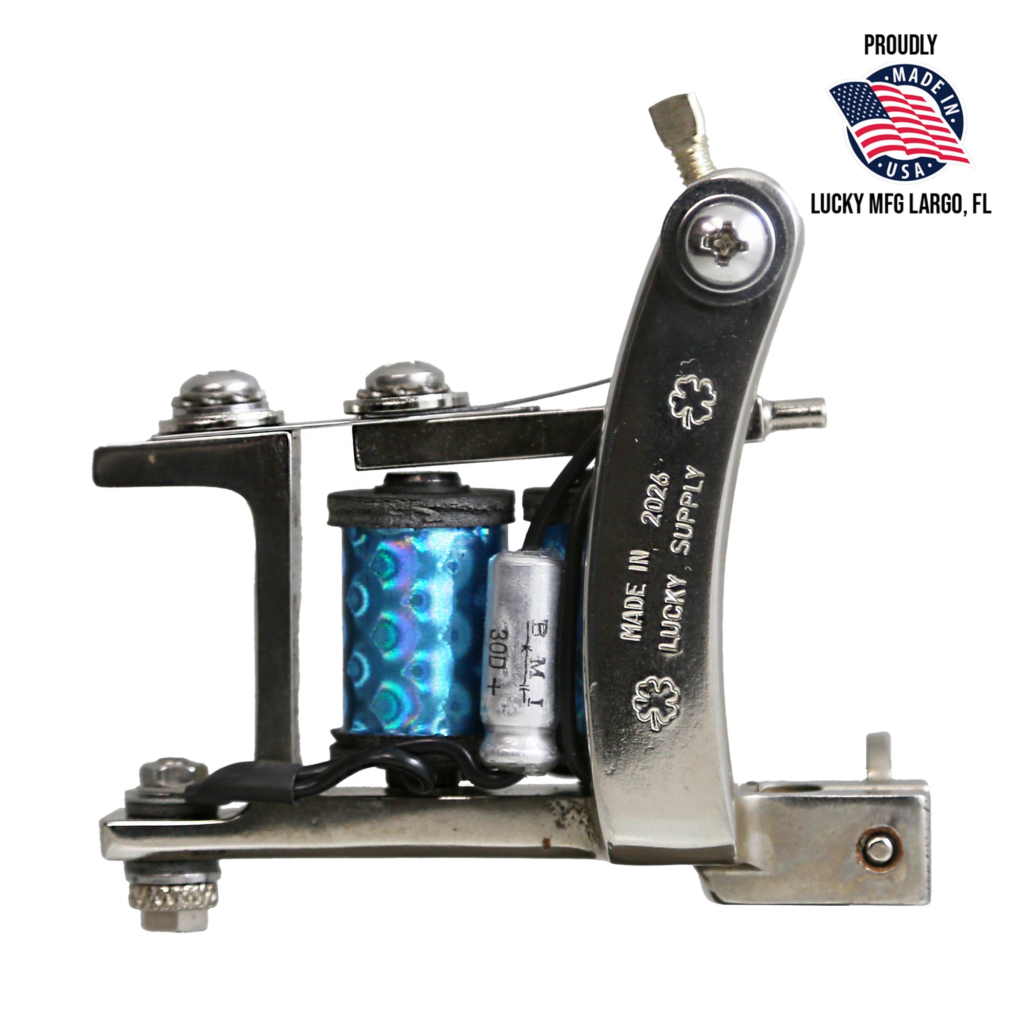 Hand-built Sailor Jerry style tattoo machine made in the USA