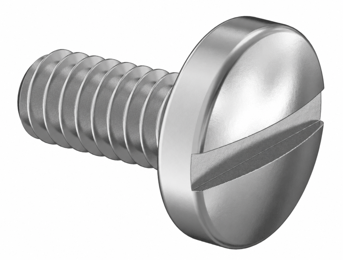 18-8 Stainless Steel Pan Head Slotted 8-32 - 1/4"

