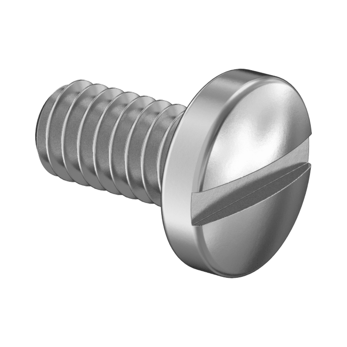 18-8 Stainless Steel Pan Head Slotted 8-32 - 1/4"
