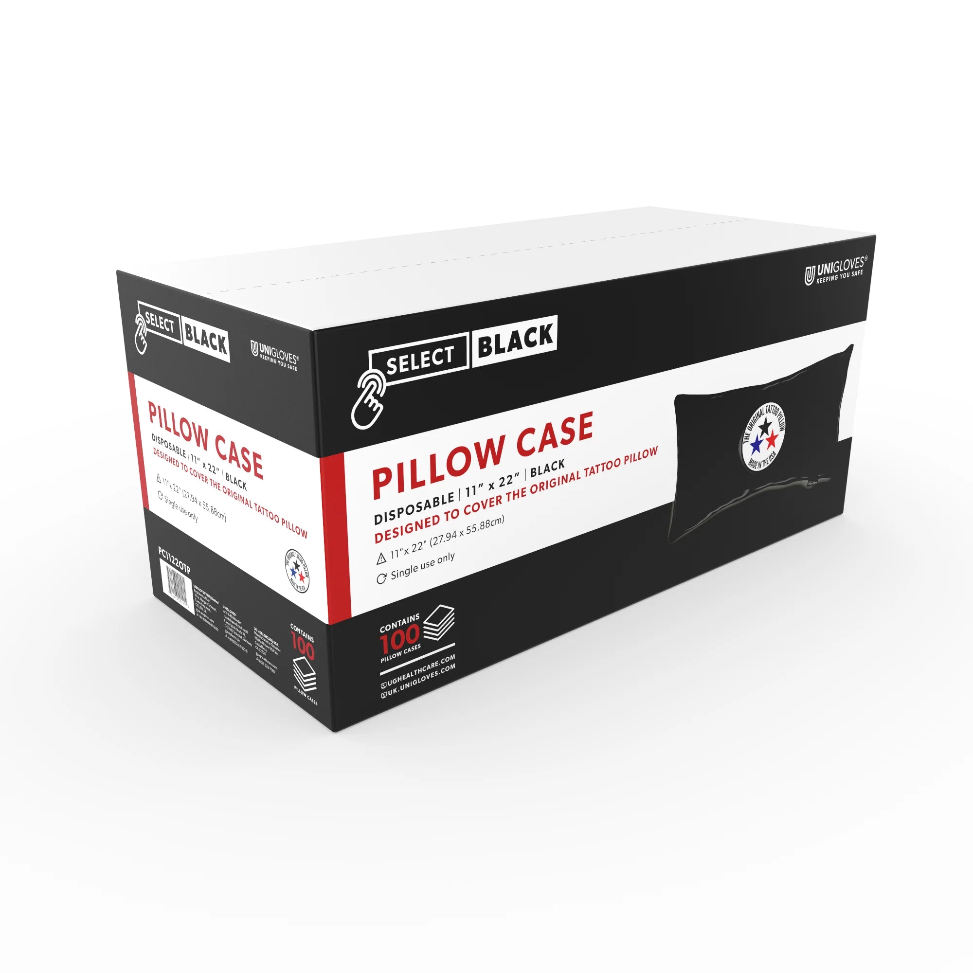 Select Black Pillow Case - The Original Tattoo Pillow