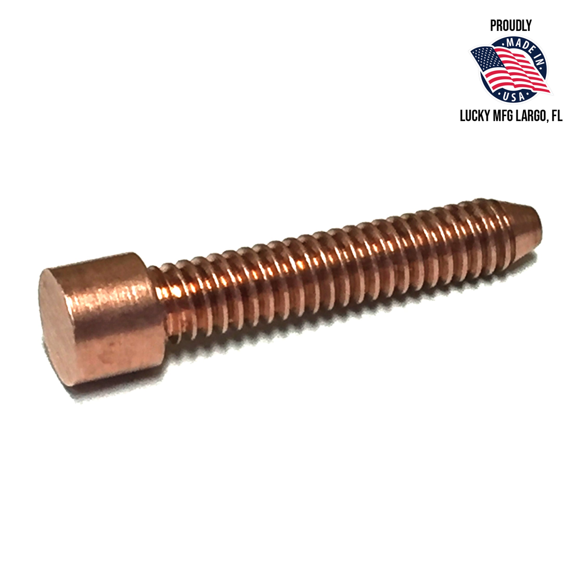 Short Copper Contact Screw -  1" Total Length