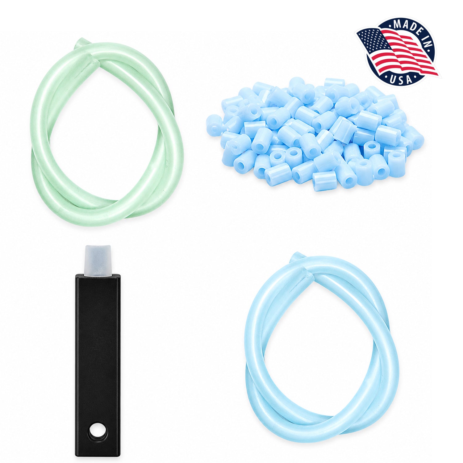 Green Soft Tubing (cut pieces)