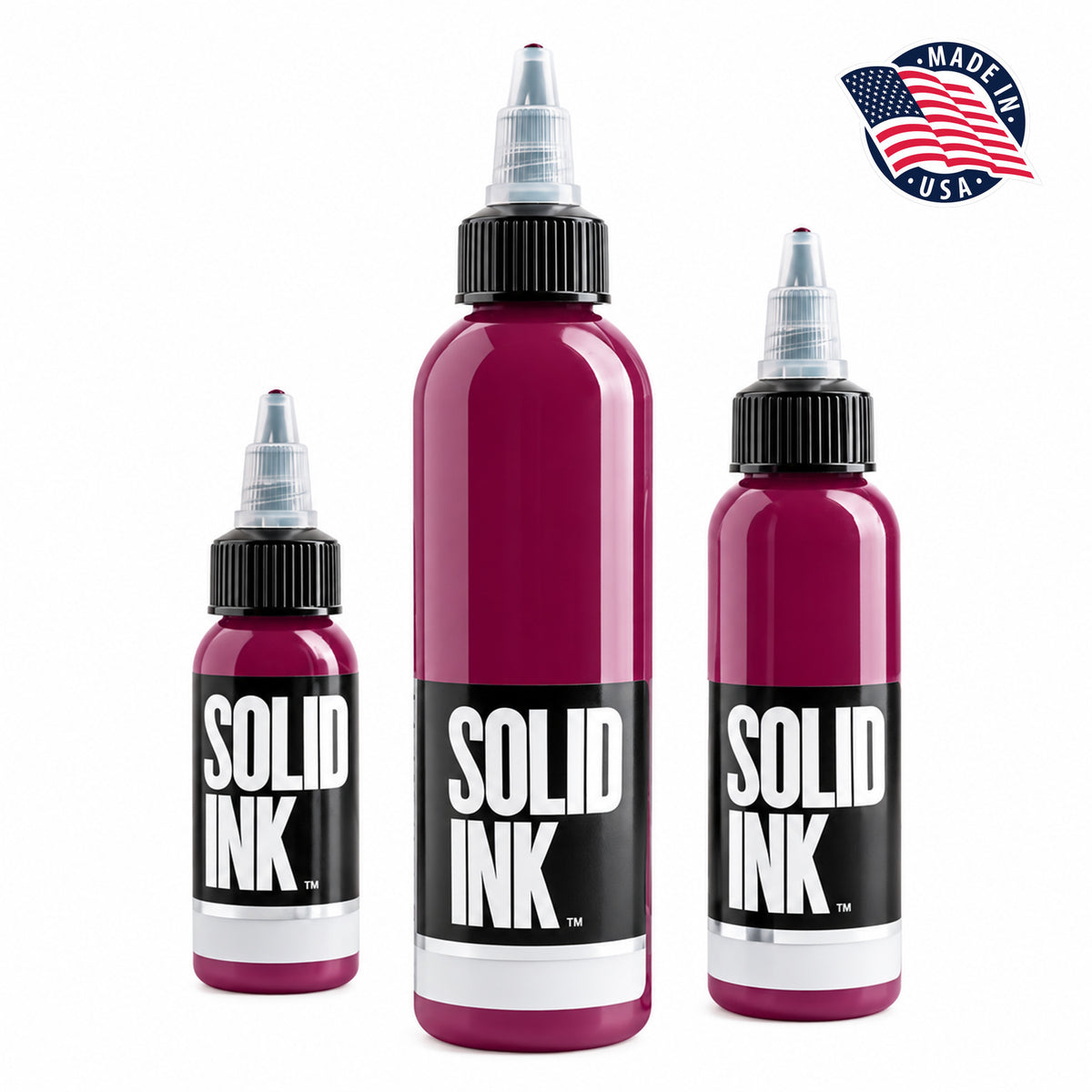 Solid Ink Malbec professional burgundy-purple tattoo ink