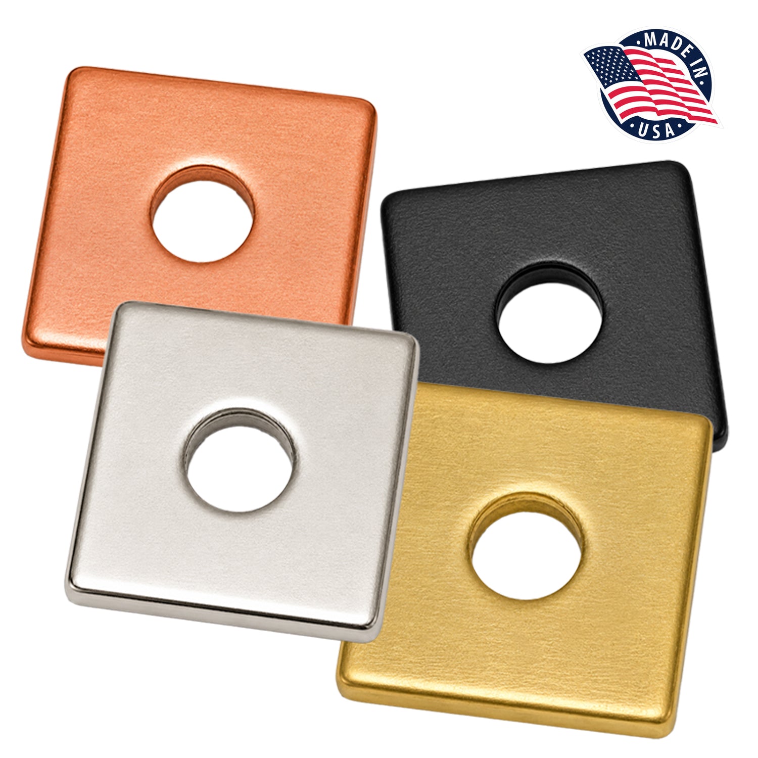 Blackened Square 1/2" Spring Shelf Washer