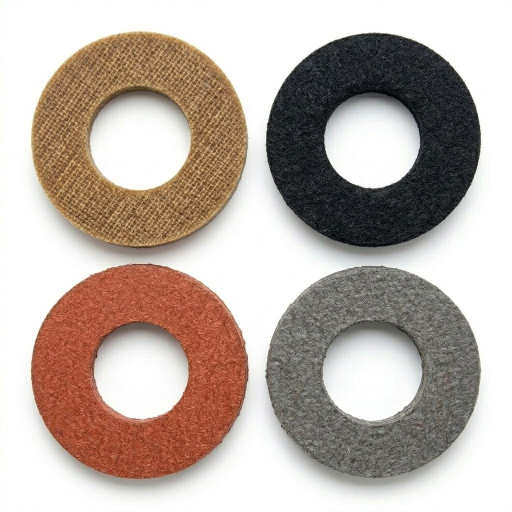 5/16" ID Thick Black Round Fiber Washers