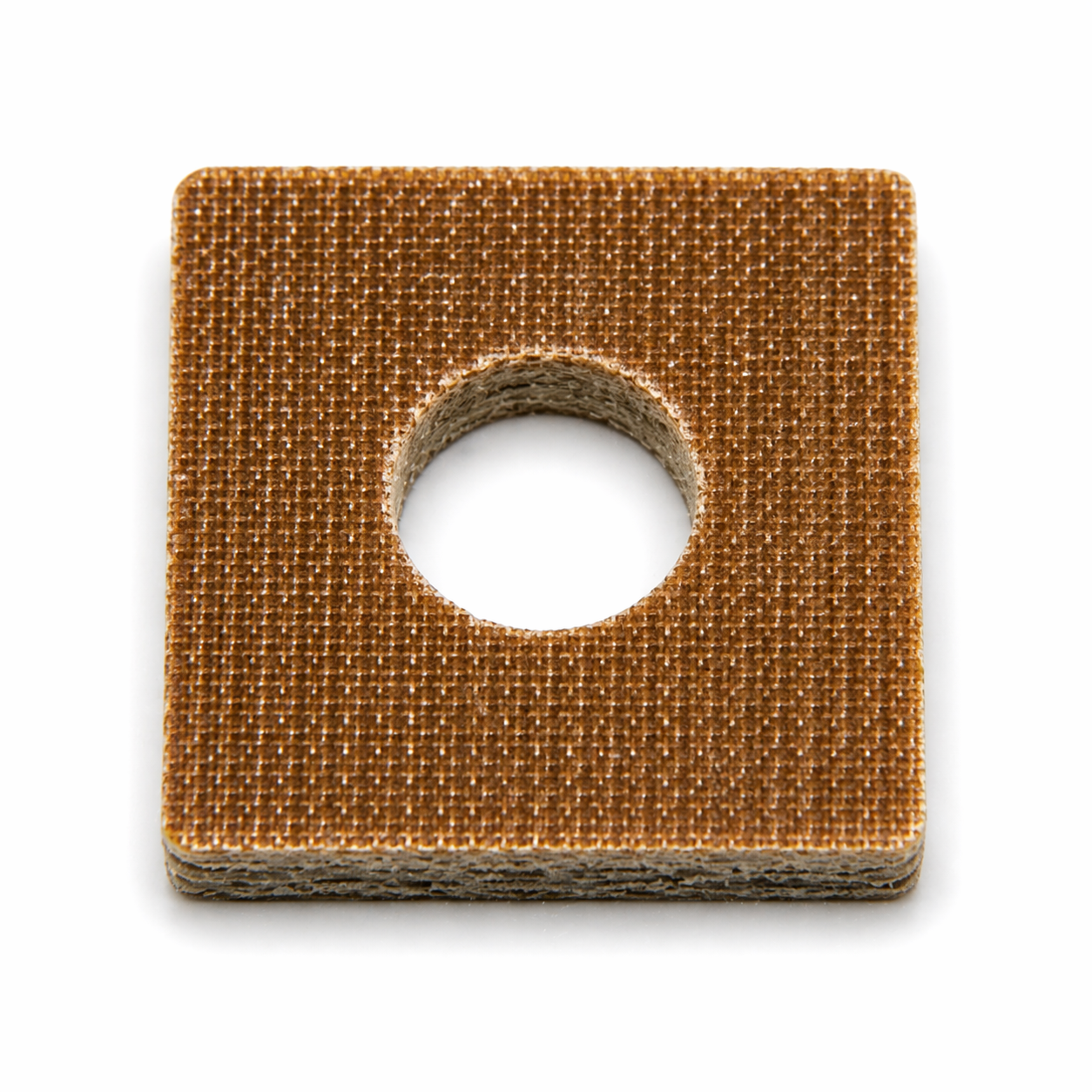 5/16" ID Thick Brown Phenolic Square Fiber Washers