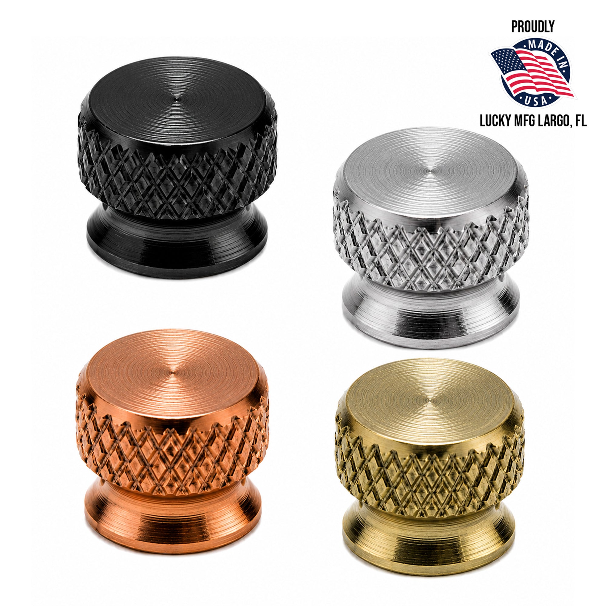 Brass Closed Top Knurled Thumb Nut