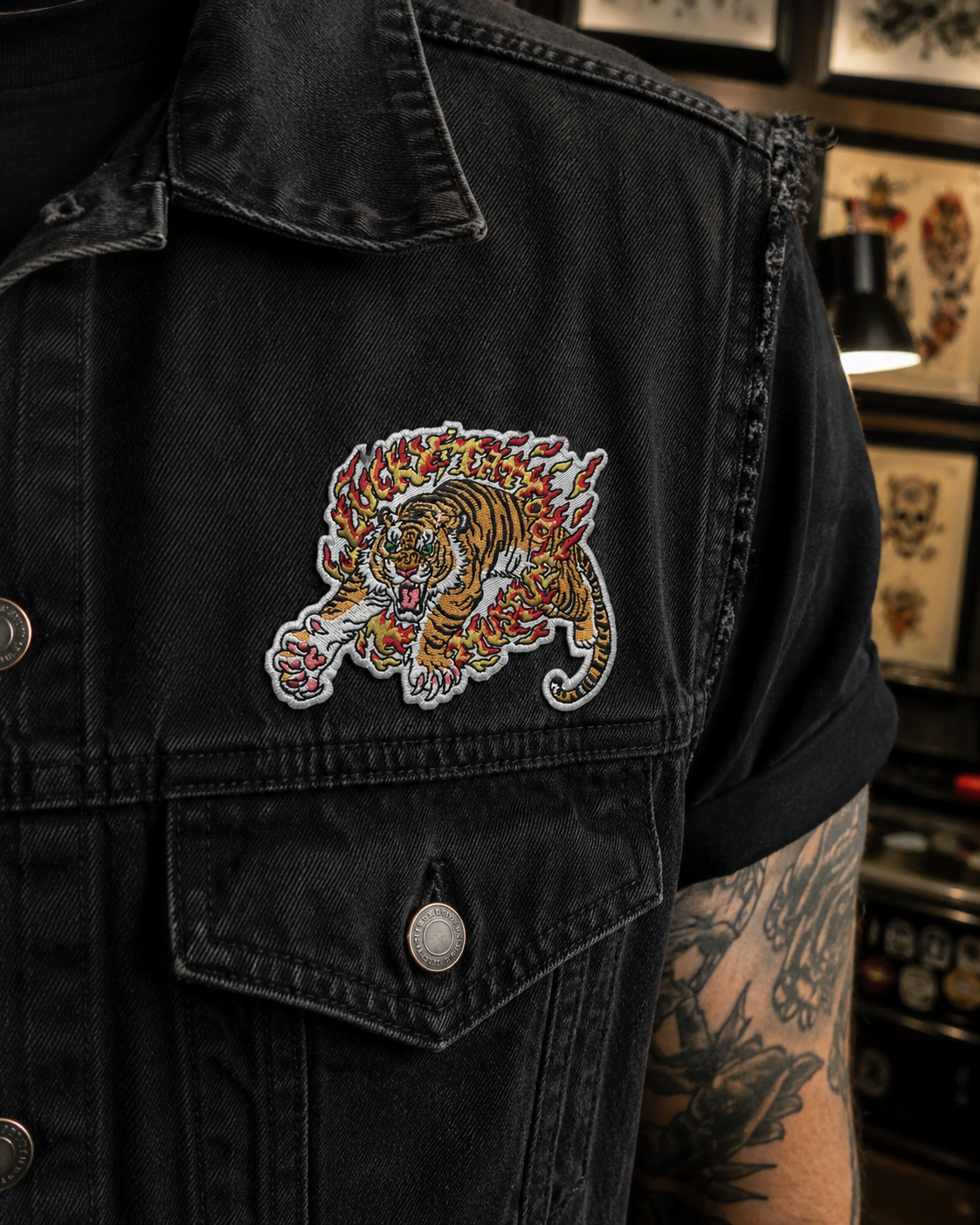 Lucky Tattoo Museum x Tim Lehi Tiger Patch