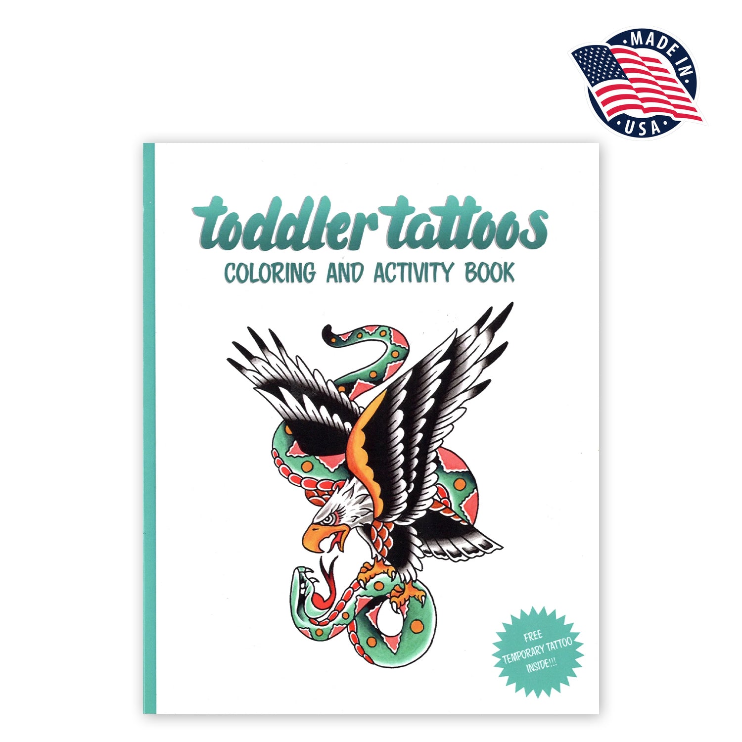 Toddler Tattoos Coloring and Activity Book Vol.1 And Temporary Tattoos