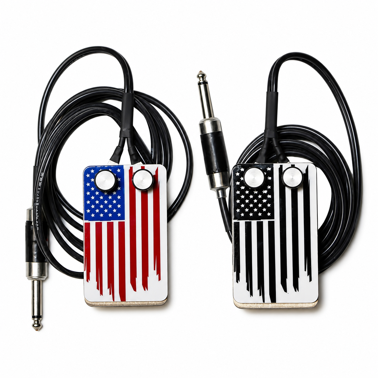 US Flag Foot Switch - Red, White and Blue