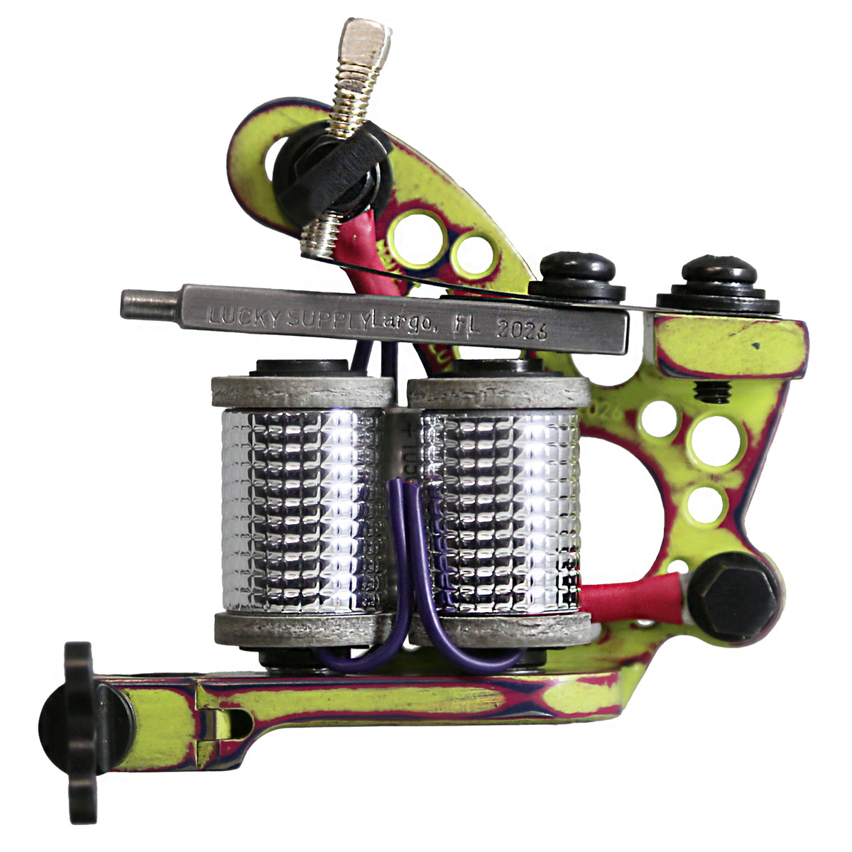 Universal Hinged liner with reflective silver 1 1/4 inch coils and purple wiring – coil