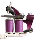 Universal Hinged coil shader with purple 1 1/4 inch coils and white wiring – coil side