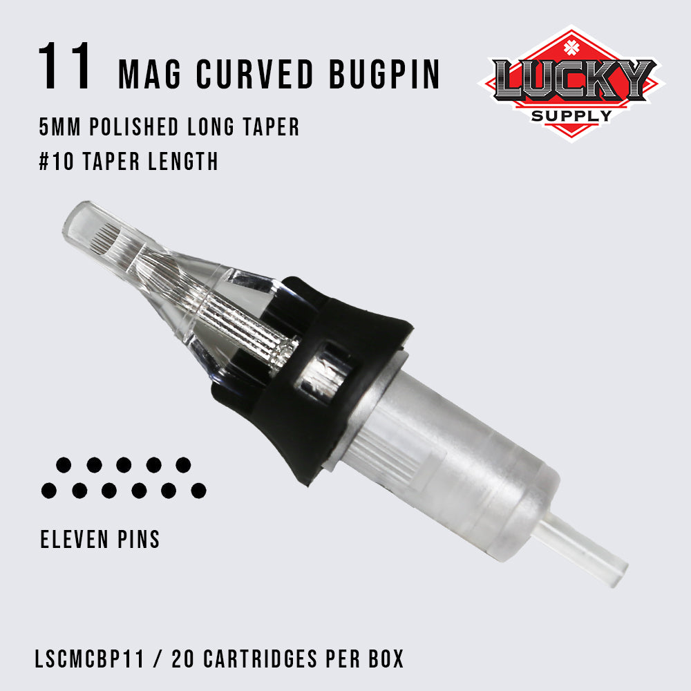 Lucky Supply V2 Needle Cartridges - Bugpin Curved Magnums