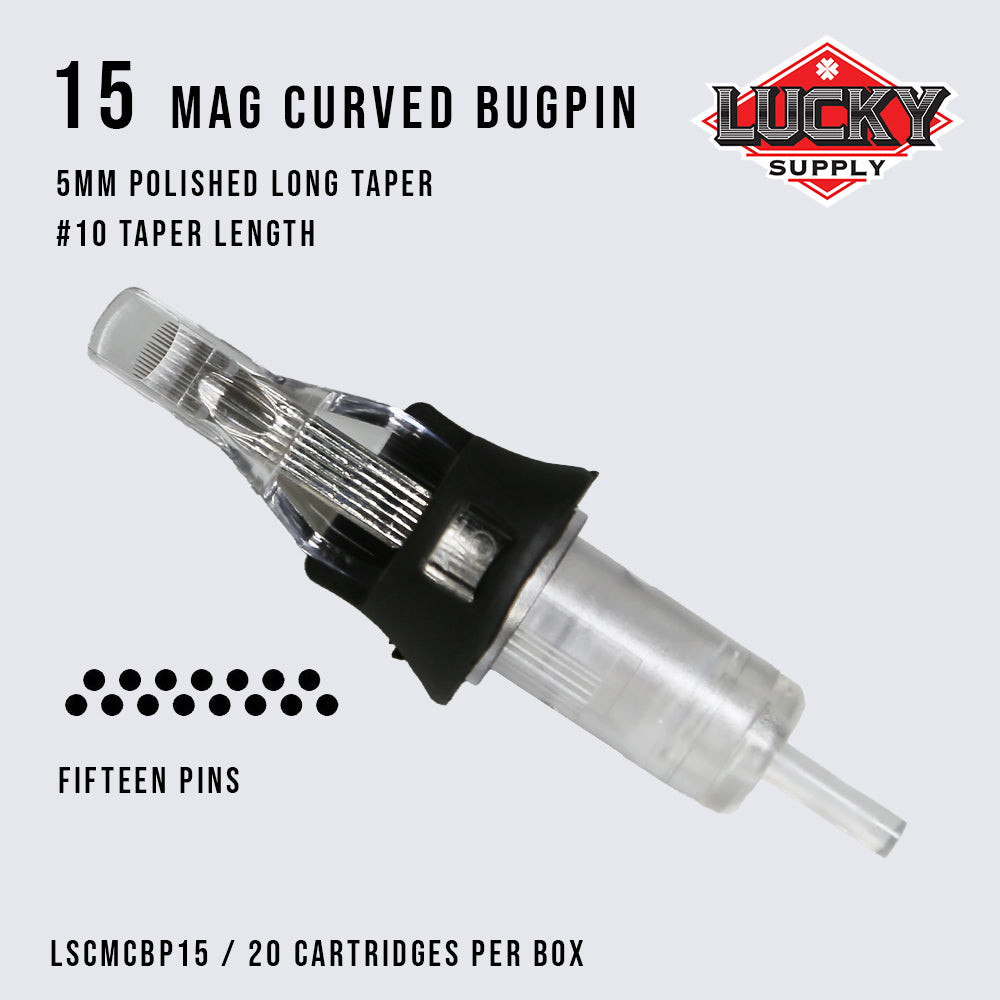 Lucky Supply V2 Needle Cartridges - Bugpin Curved Magnums