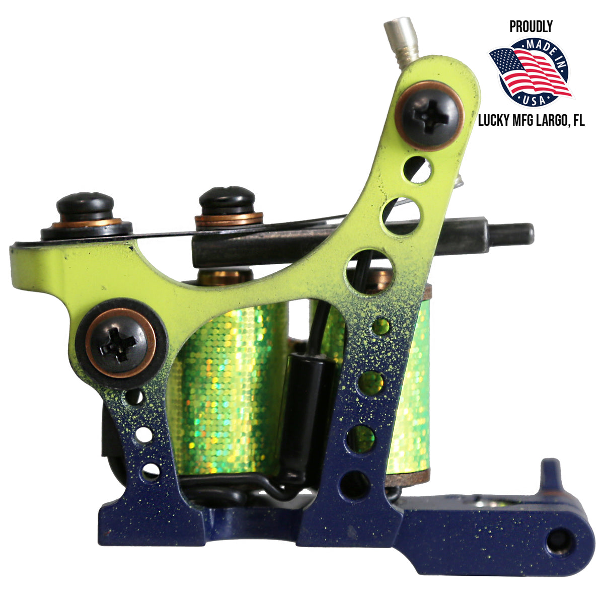 American-made Lucky MFG Waters shader coil tattoo machine