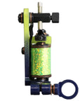 Waters shader tattoo machine showing frame and tube-vise alignment