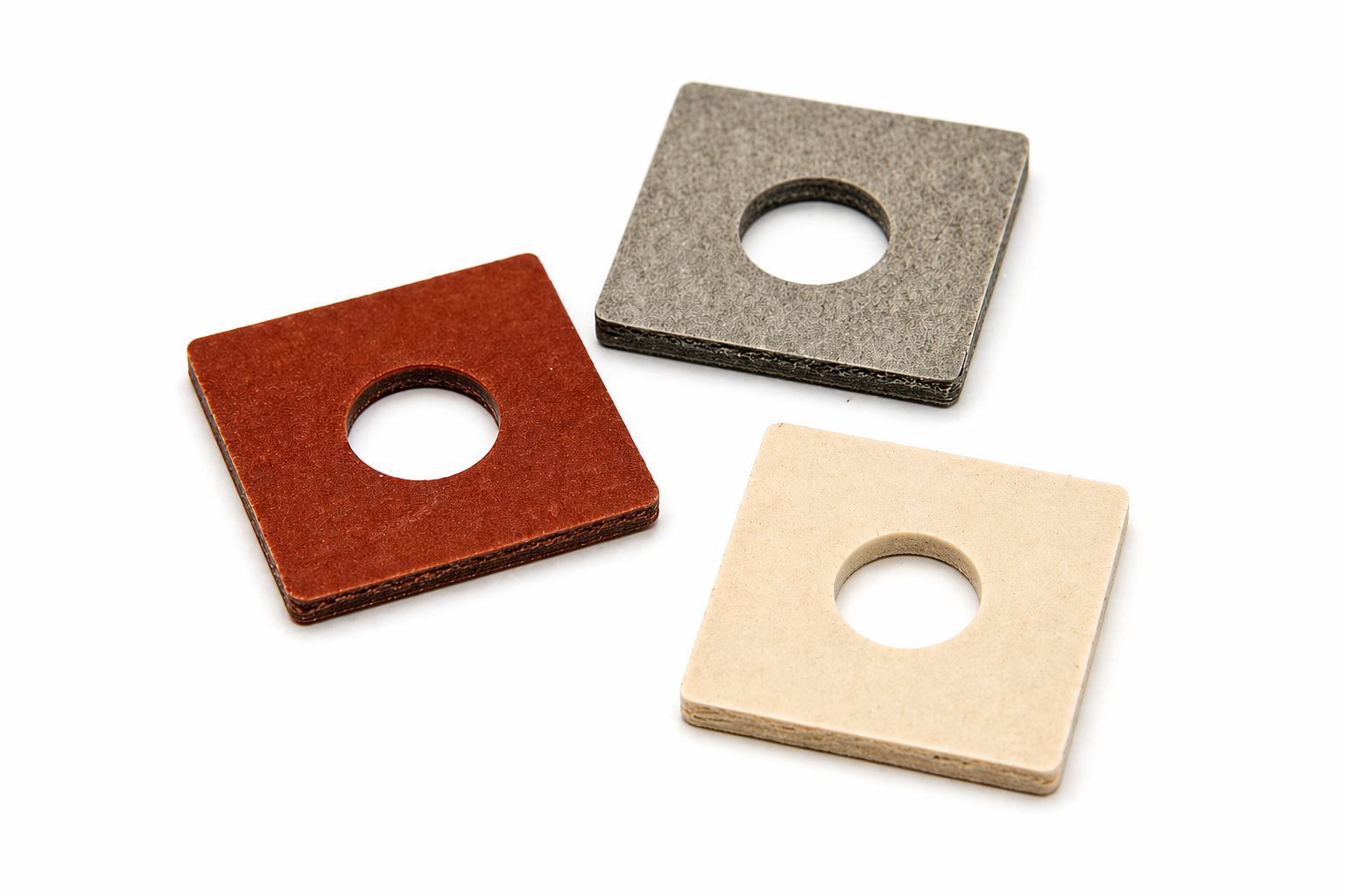 5/16" ID Thin Gray Round Fiber Washers