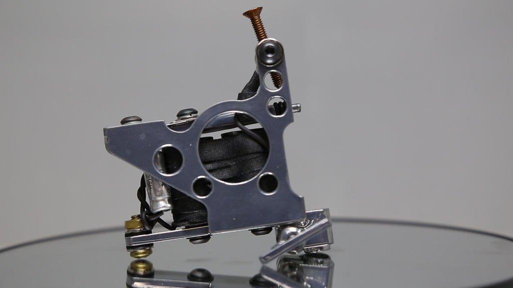 360 Degree View of Veritas MFG. Laielli Shader Coil Tattoo Machine
