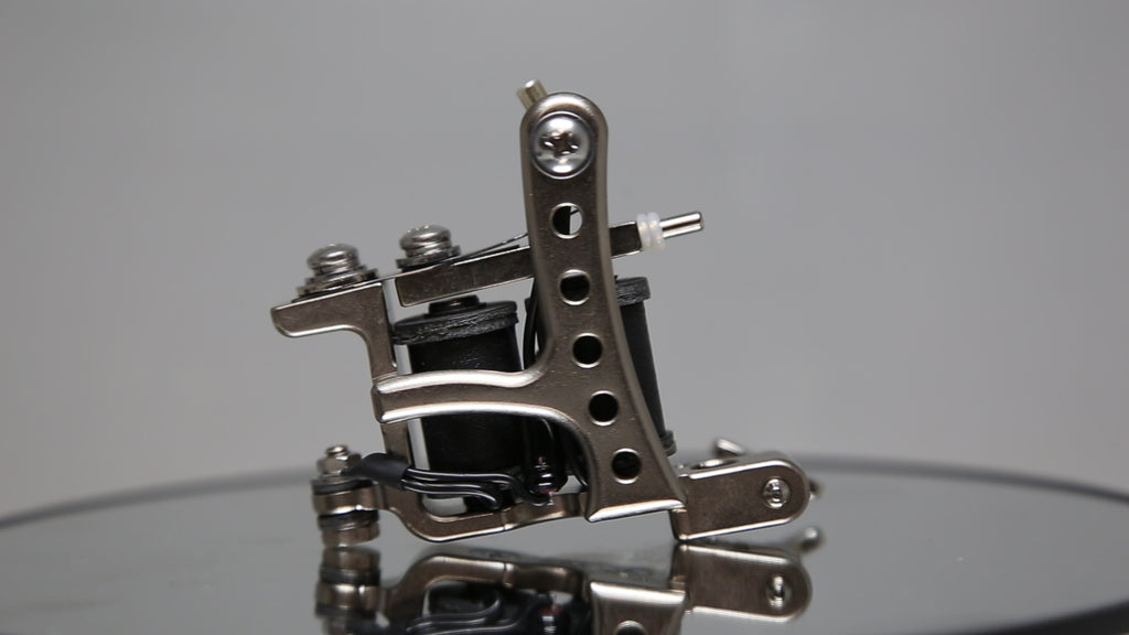 360 Degree View of Jonesy Style “Flat Black” One-Off Coil Liner Tattoo Machine
