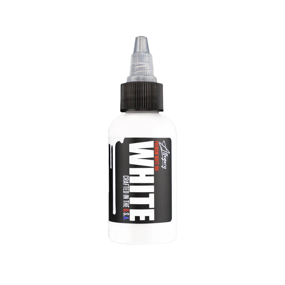 Allegory White tattoo ink bottle for highlighting and mixing