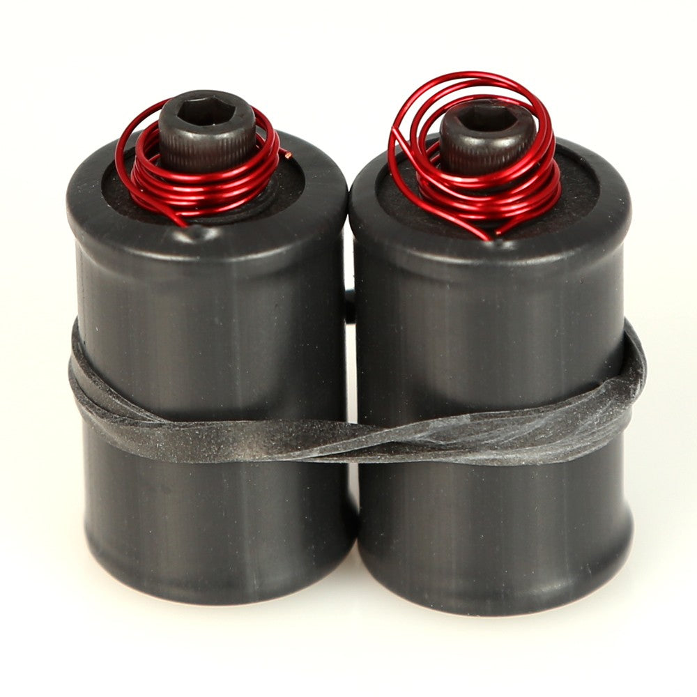 1 1/8" Coils With Black Heat Shrink With and Without Capacitor