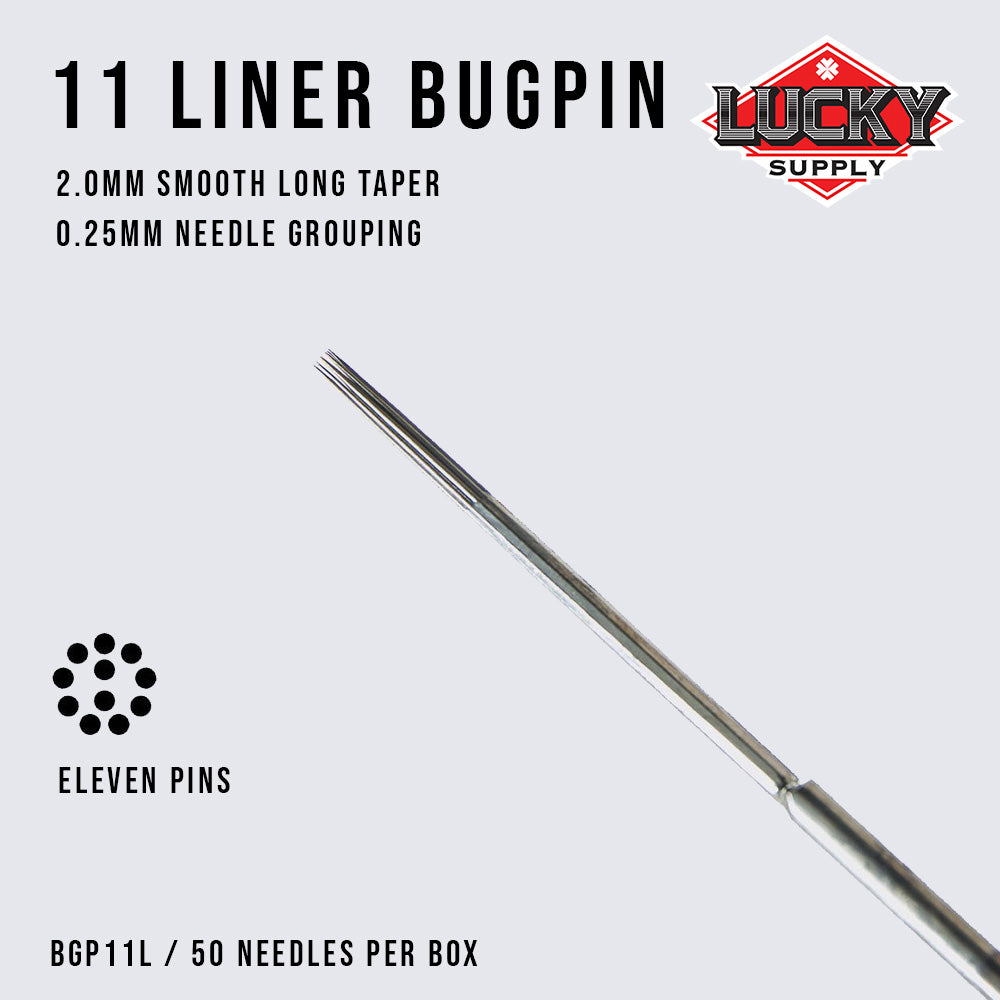 Round Liner Bugpin Needles by Lucky Supply