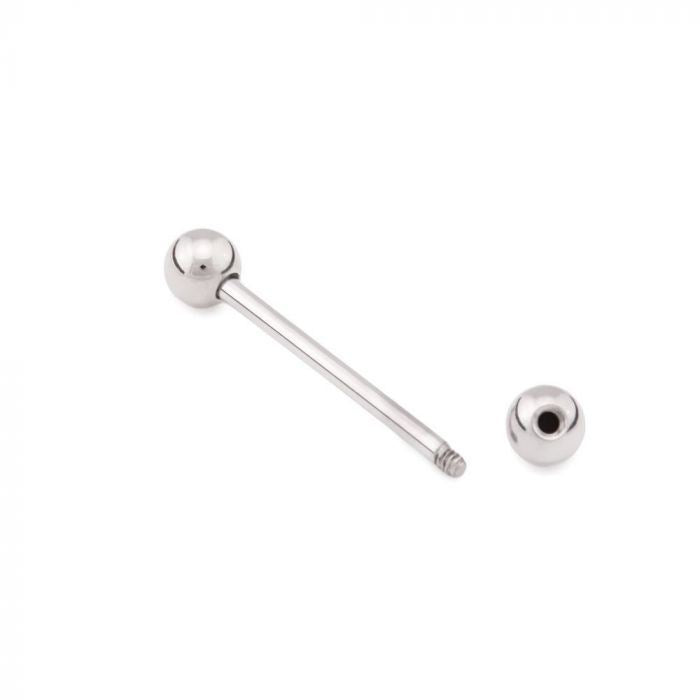 14g Stainless Steel Barbell Externally Threaded