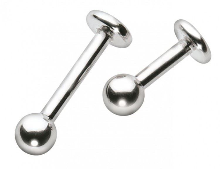 16g Stainless Steel Labret Externally Threaded