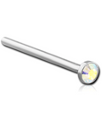 18g Stainless Steel Jeweled Nose Stud