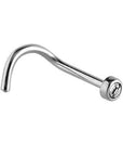 18g Stainless Steel Jeweled Nose Stud