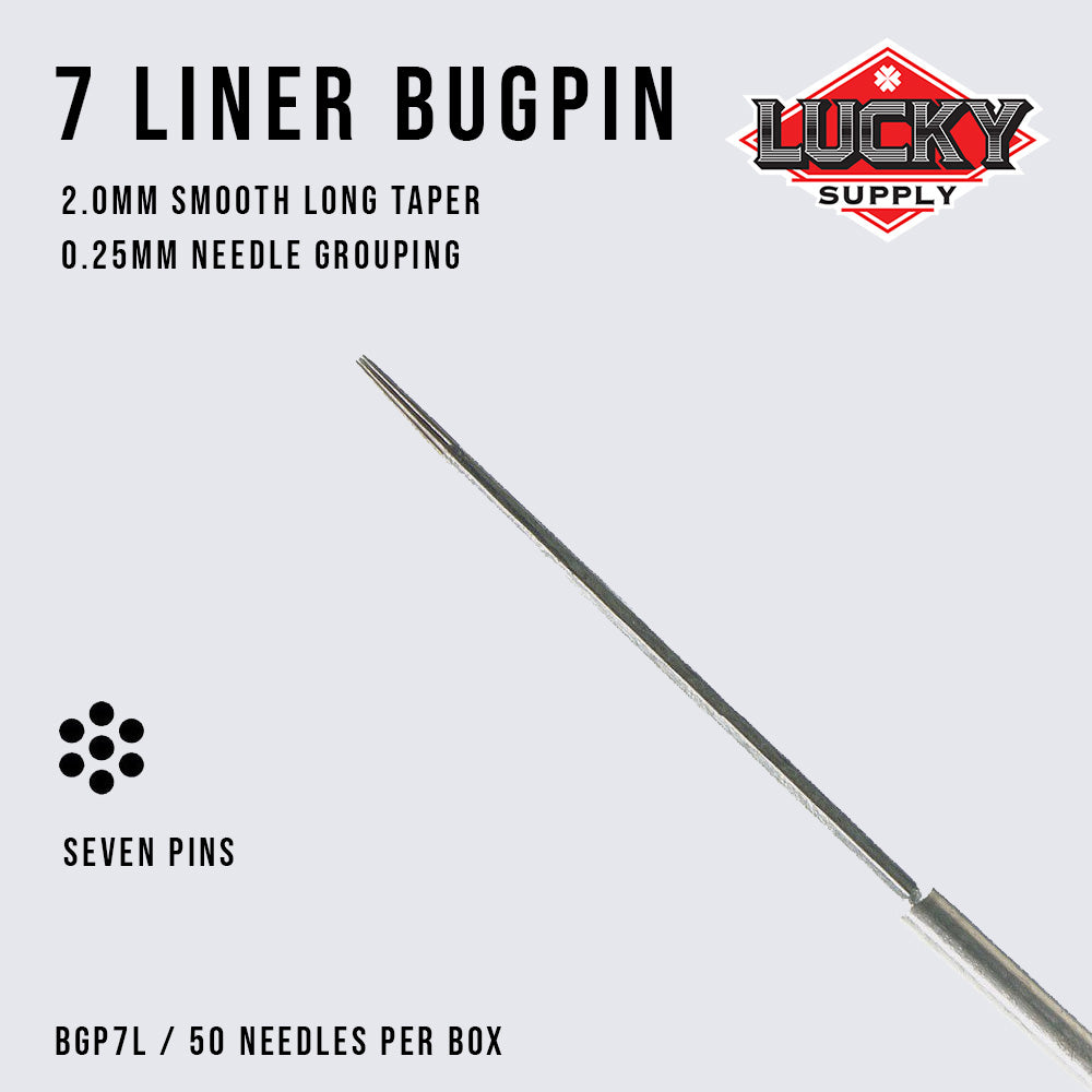 Round Liner Bugpin Needles by Lucky Supply