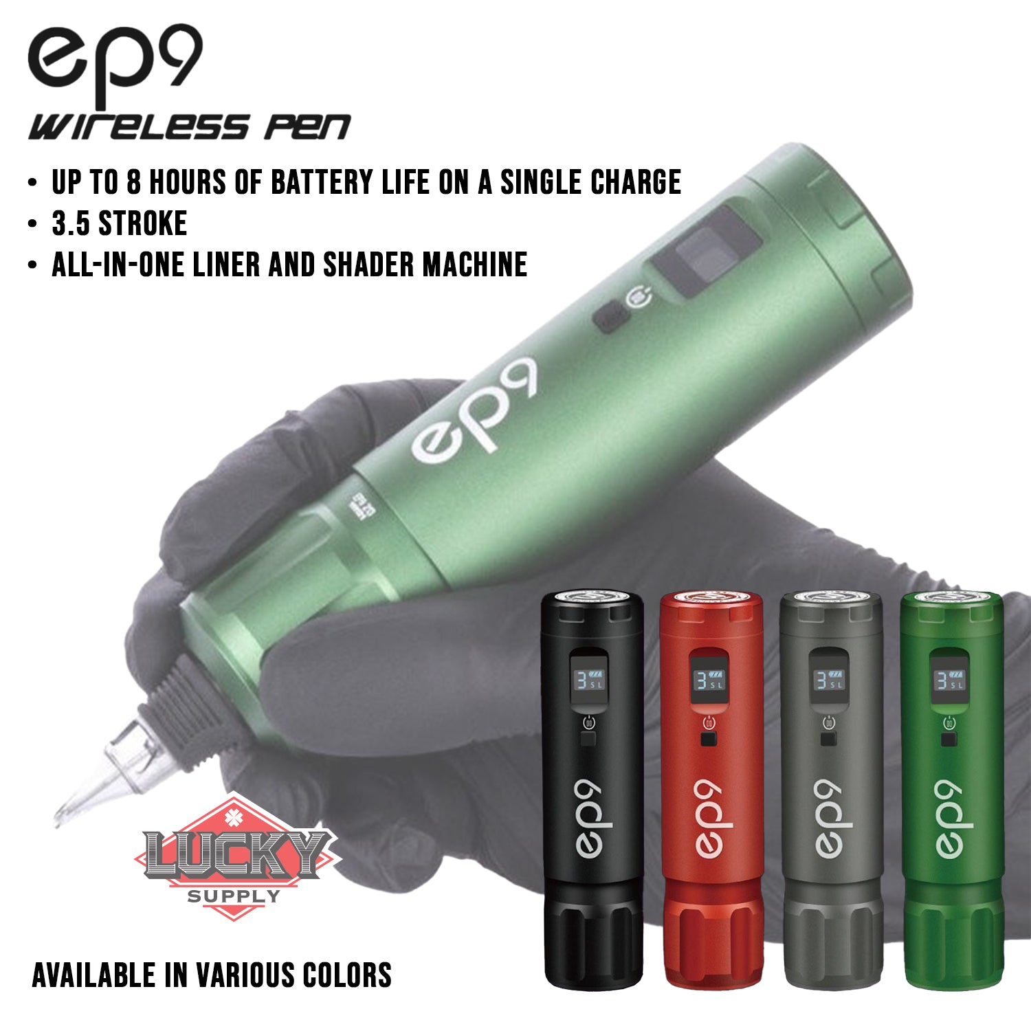AVA GT Wireless Pen EP9 Tattoo Machine