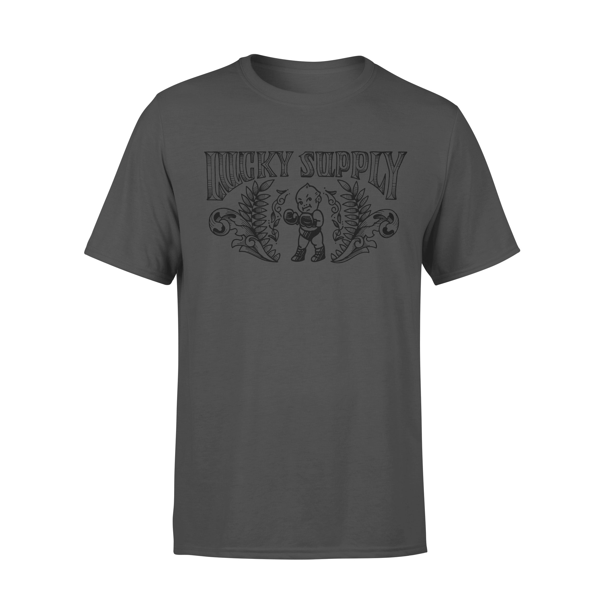 Lucky Supply Boxing Baby Shirt (Dark Grey)