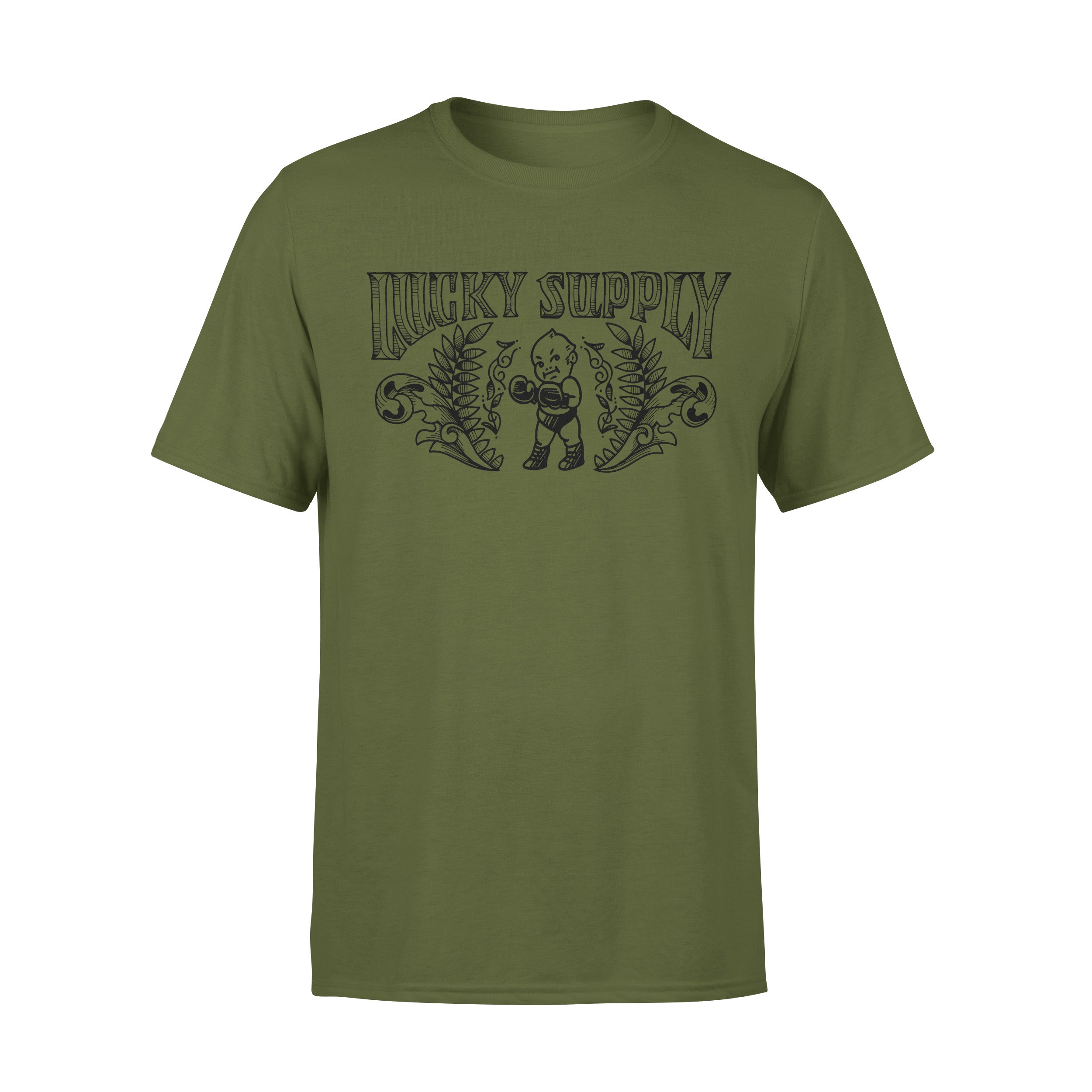 Lucky Supply Boxing Baby Shirt (Olive)