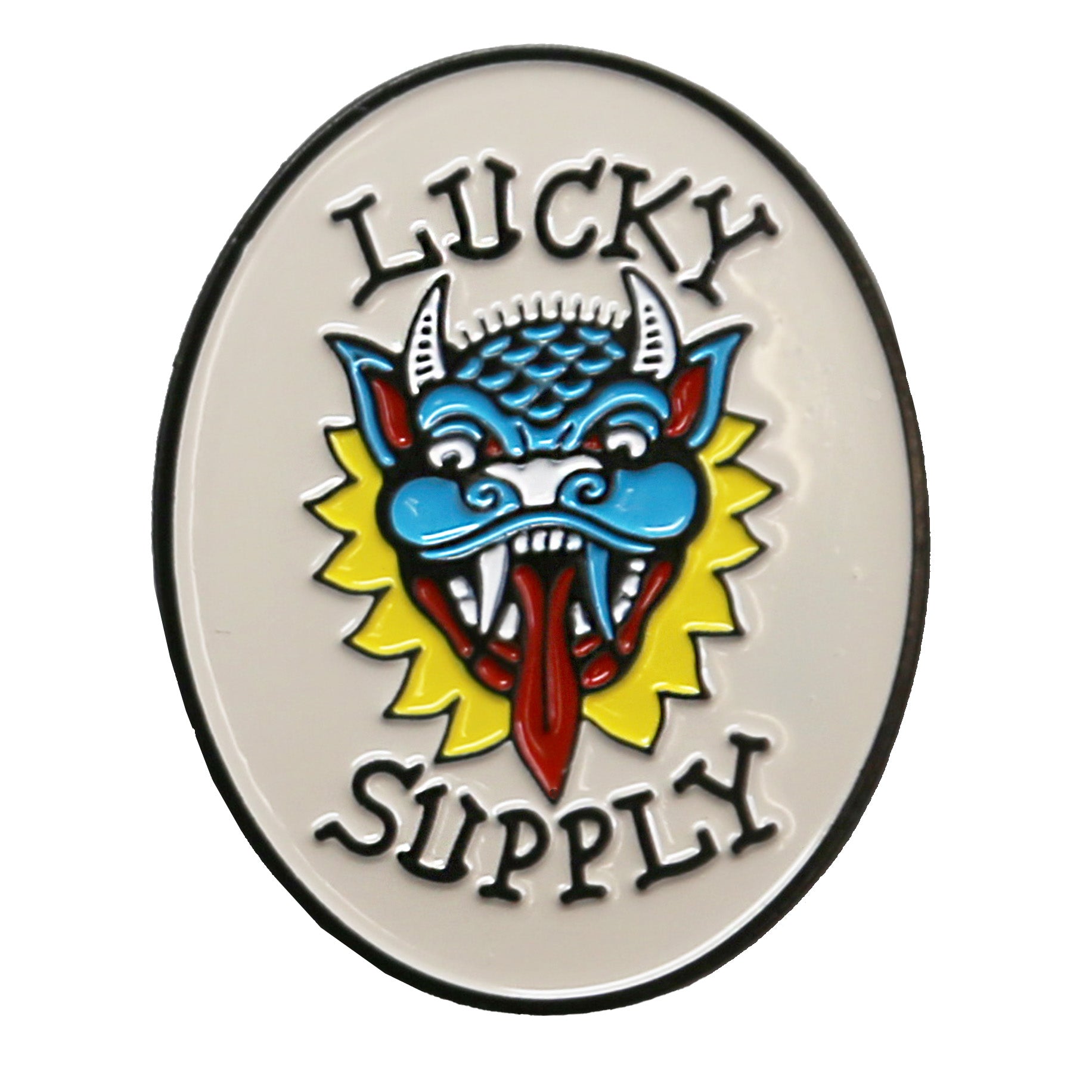 Brad Fink x Lucky Supply Dragon Enamel Pin