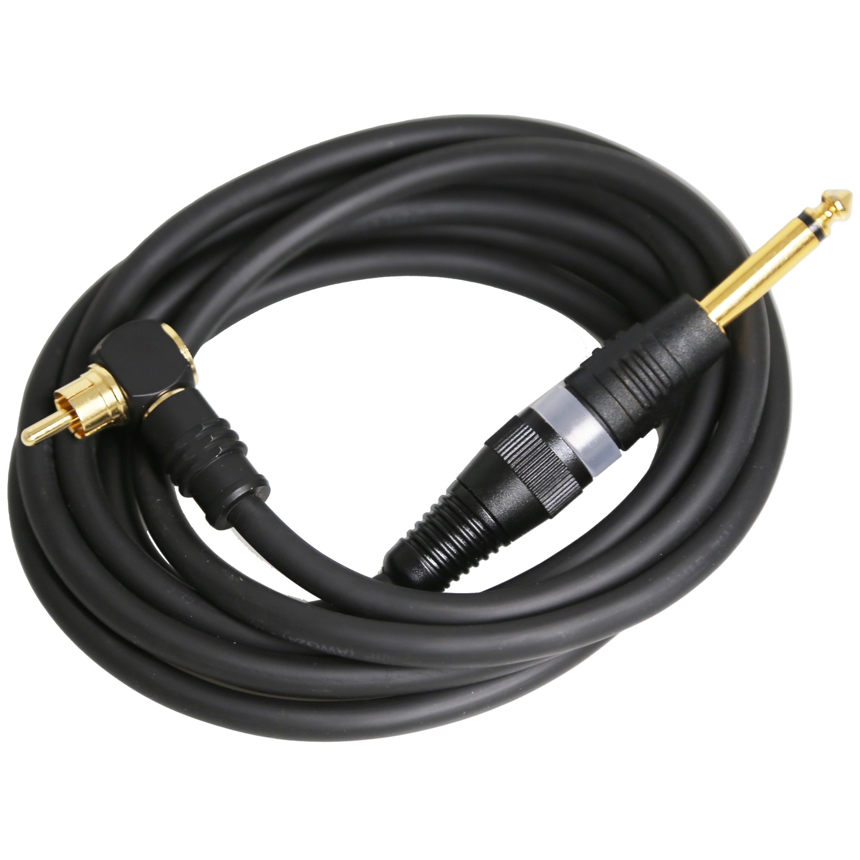 Angled Black Heavy Duty RCA Cable by Hardcraft Co.