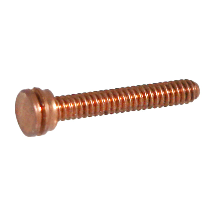 Two-Tiered 6/32" Threaded Copper Contact Screw -  1" Total Length