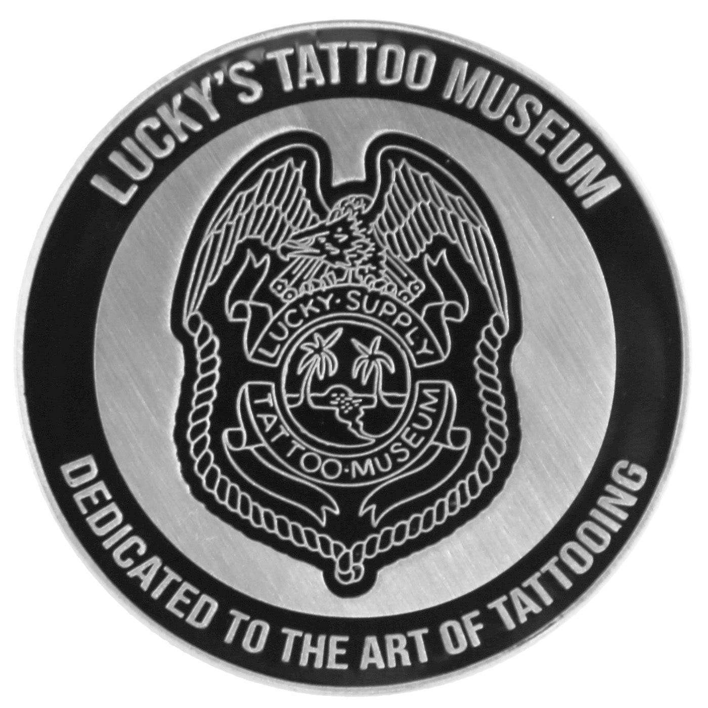 Lucky's Tattoo Museum 20 Year Anniversary Commemorative Coin