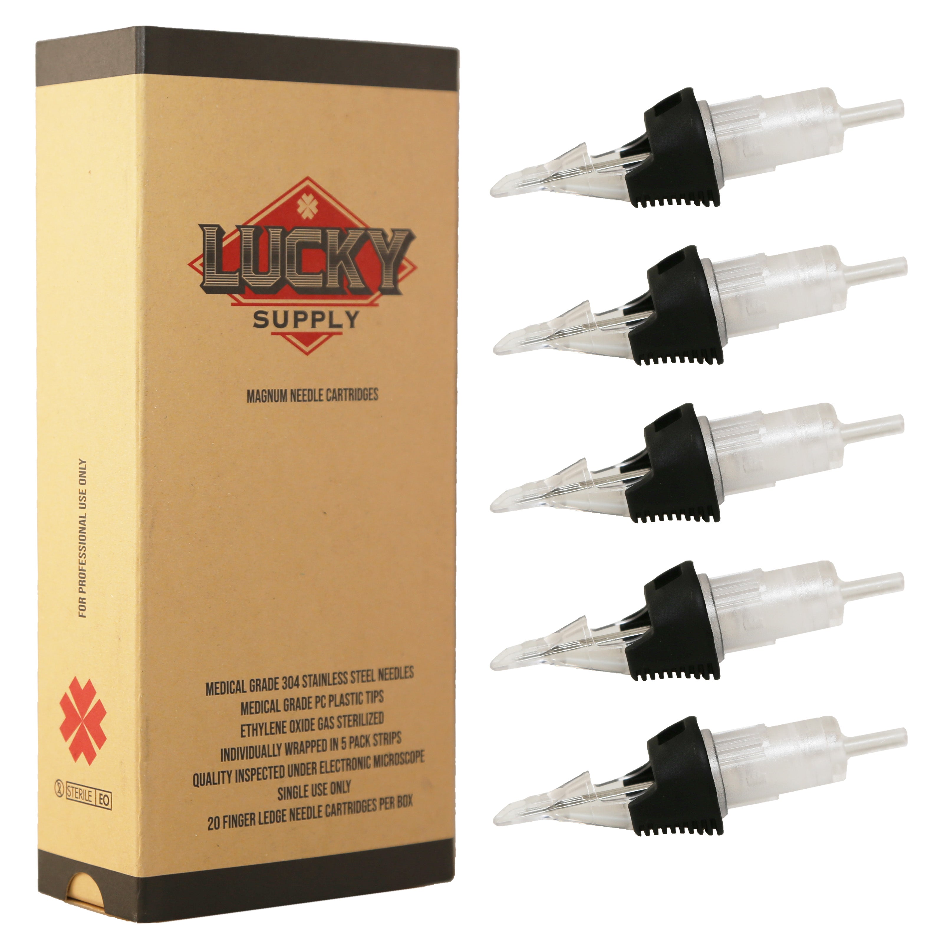 Lucky Supply V2 Needle Cartridges - Bugpin Curved Magnums