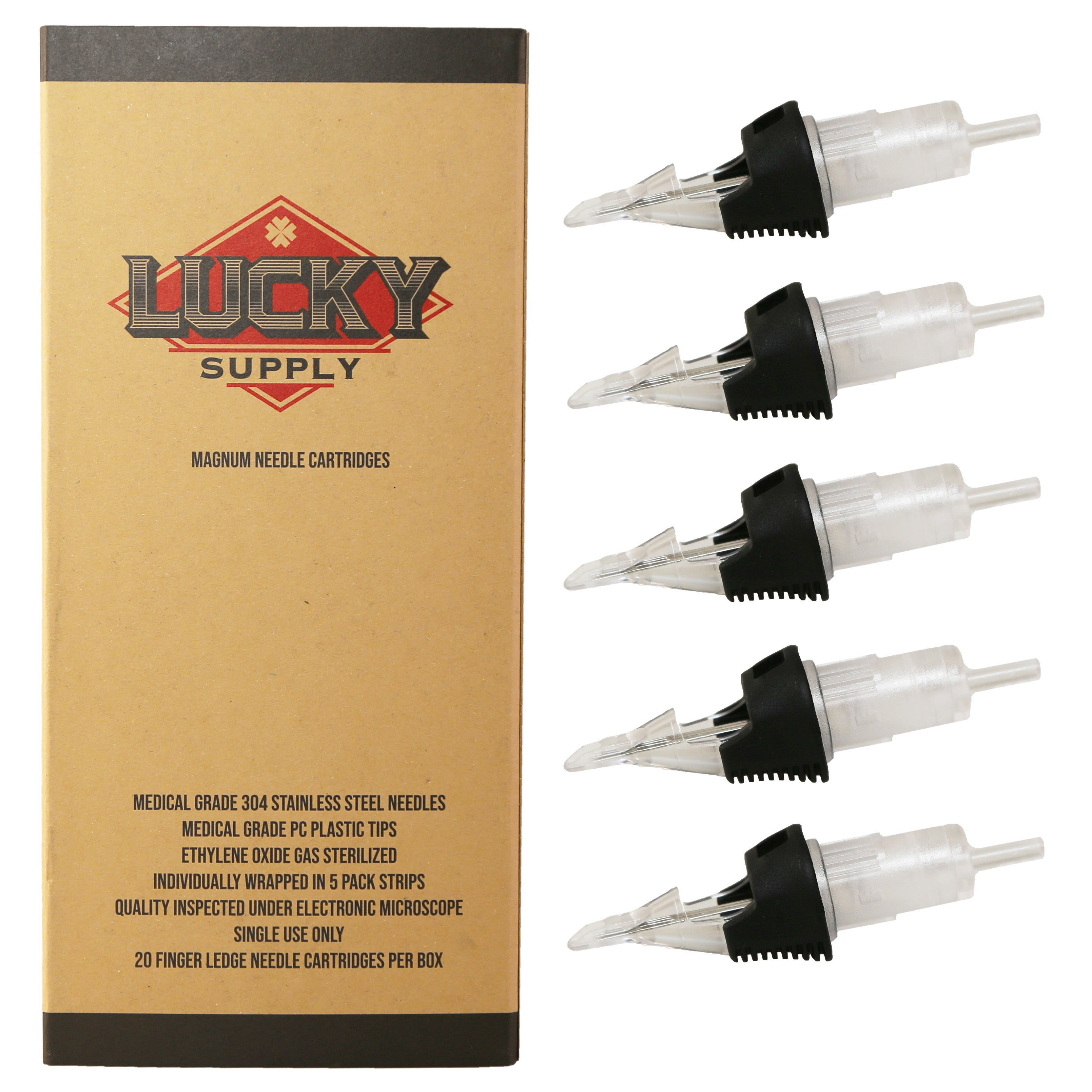 Lucky Supply V2 Needle Cartridges - Curved Magnums