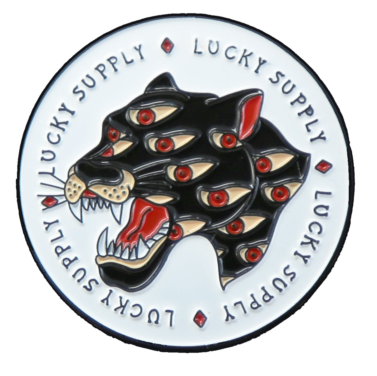 Lucky Supply Panther Eyes Pin