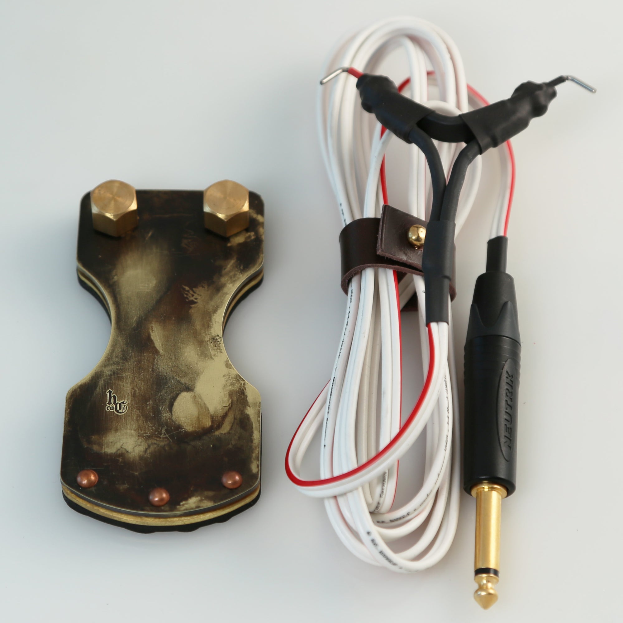 Acid Washed Brass Foot Switch and Clip Cord by Hardcraft Co.