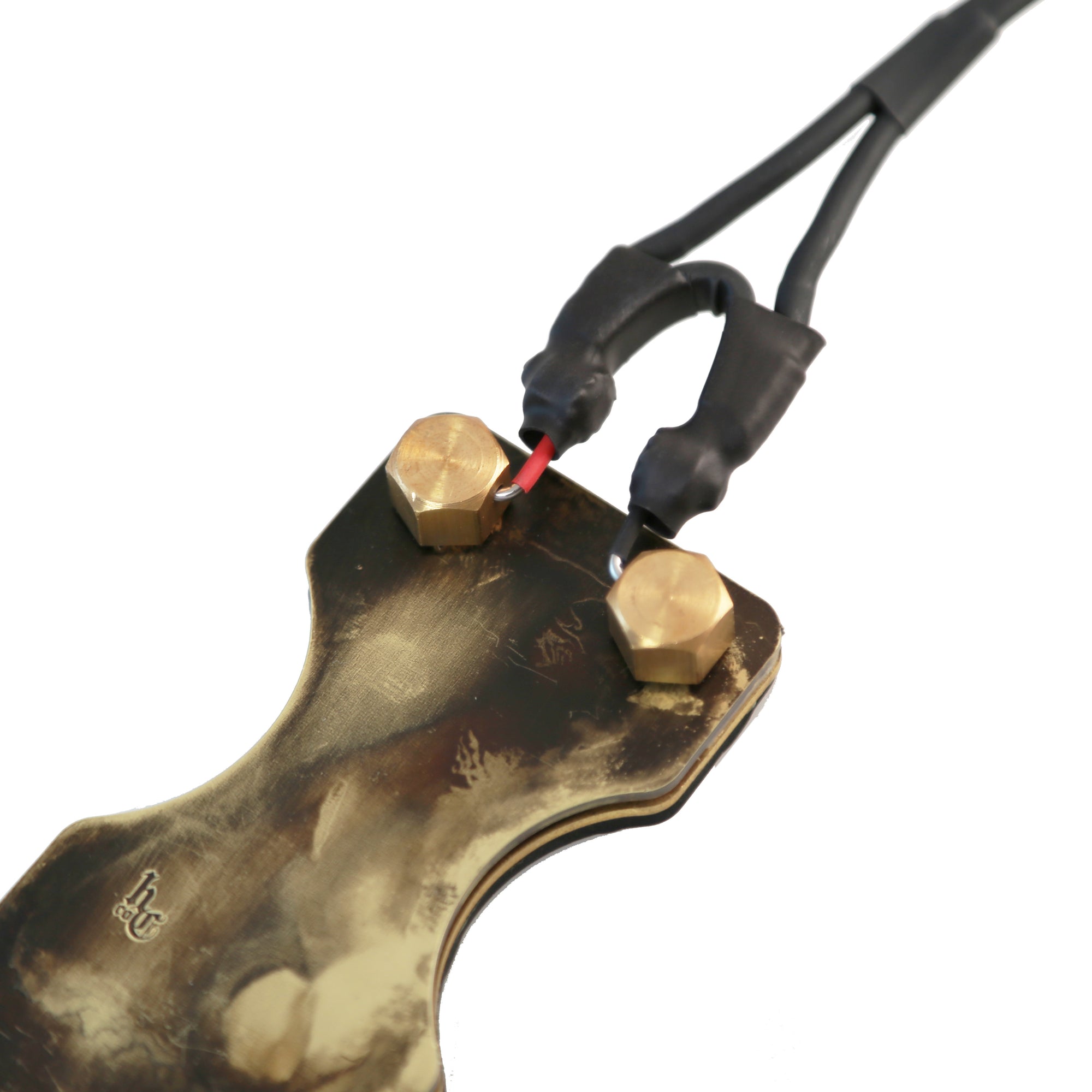 Acid Washed Brass Foot Switch and Clip Cord by Hardcraft Co.