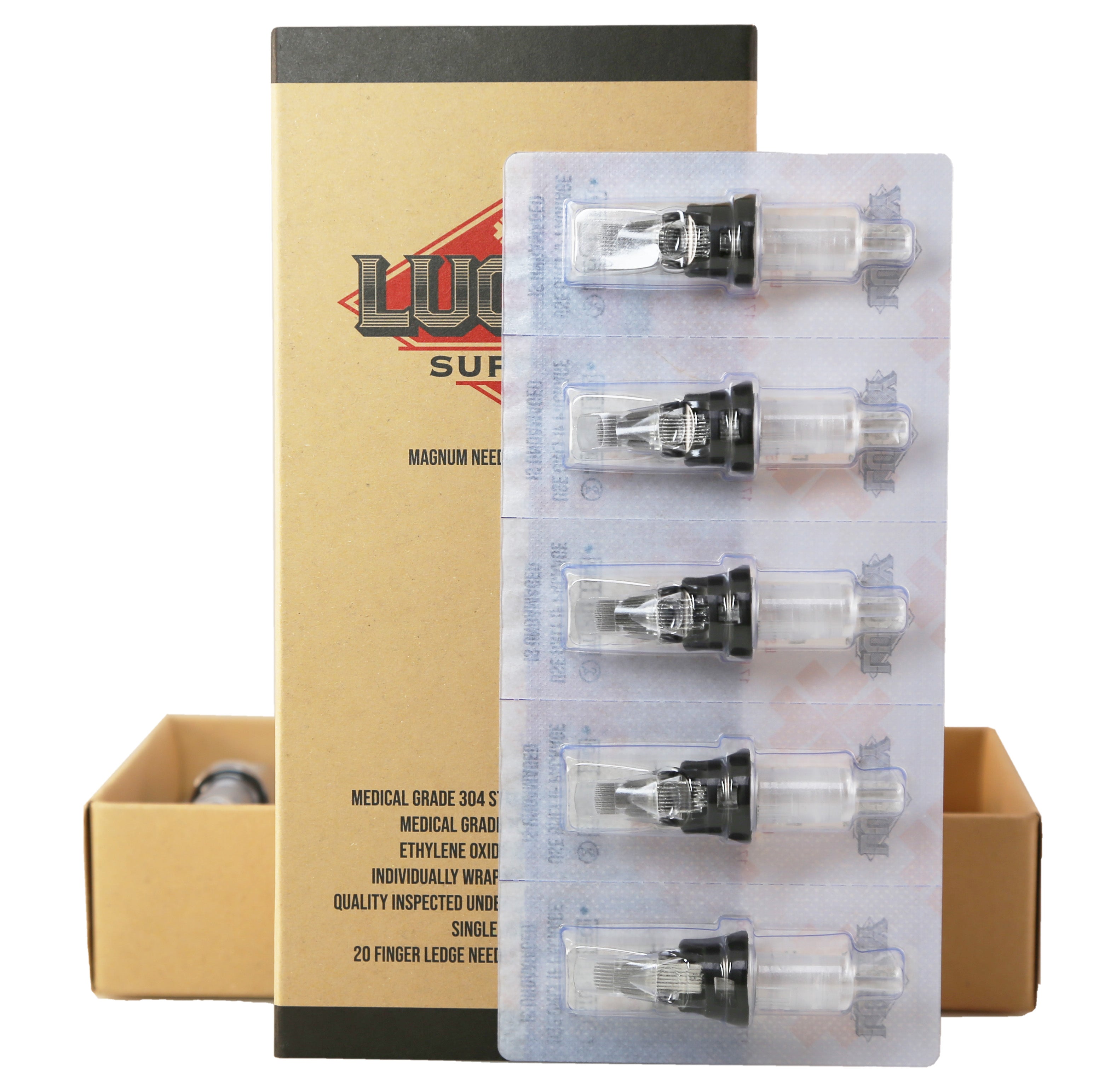 Lucky Supply V2 Needle Cartridges - Bugpin Curved Magnums