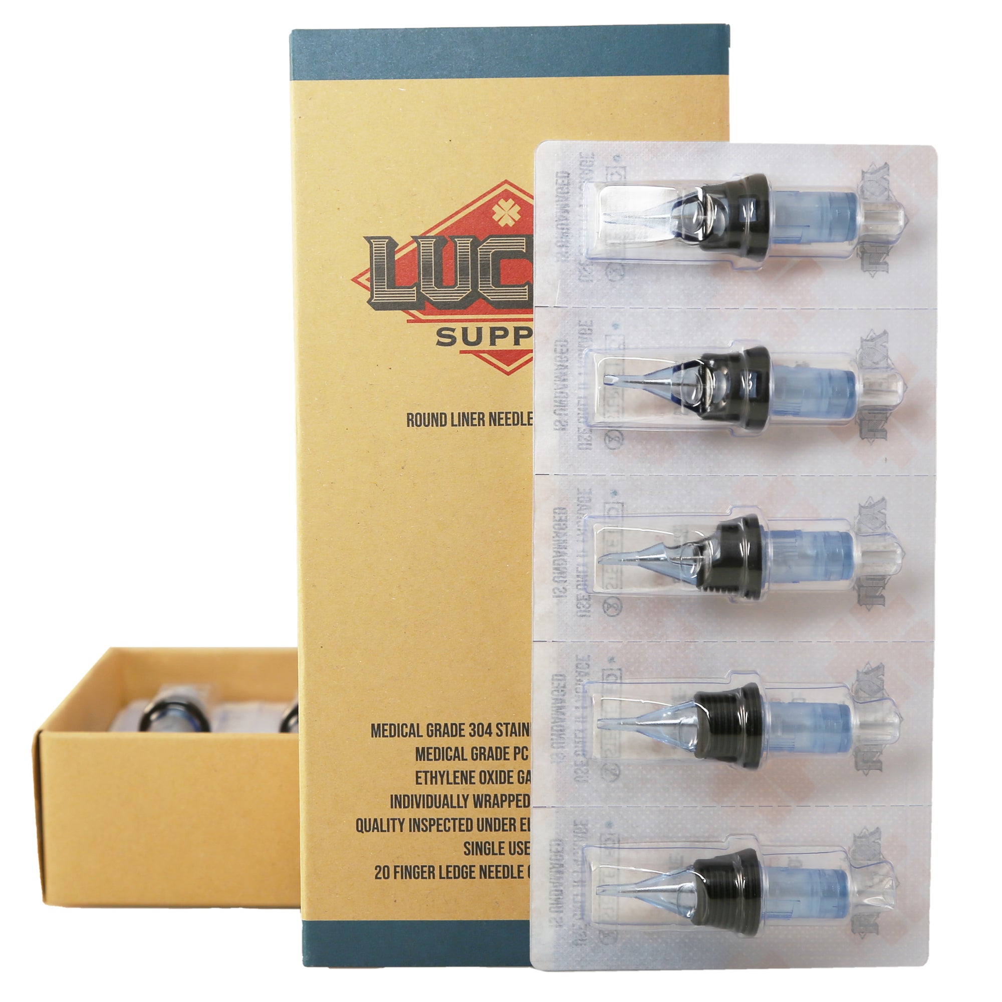Lucky Supply V2 Needle Cartridges - Hollow Round Liners
