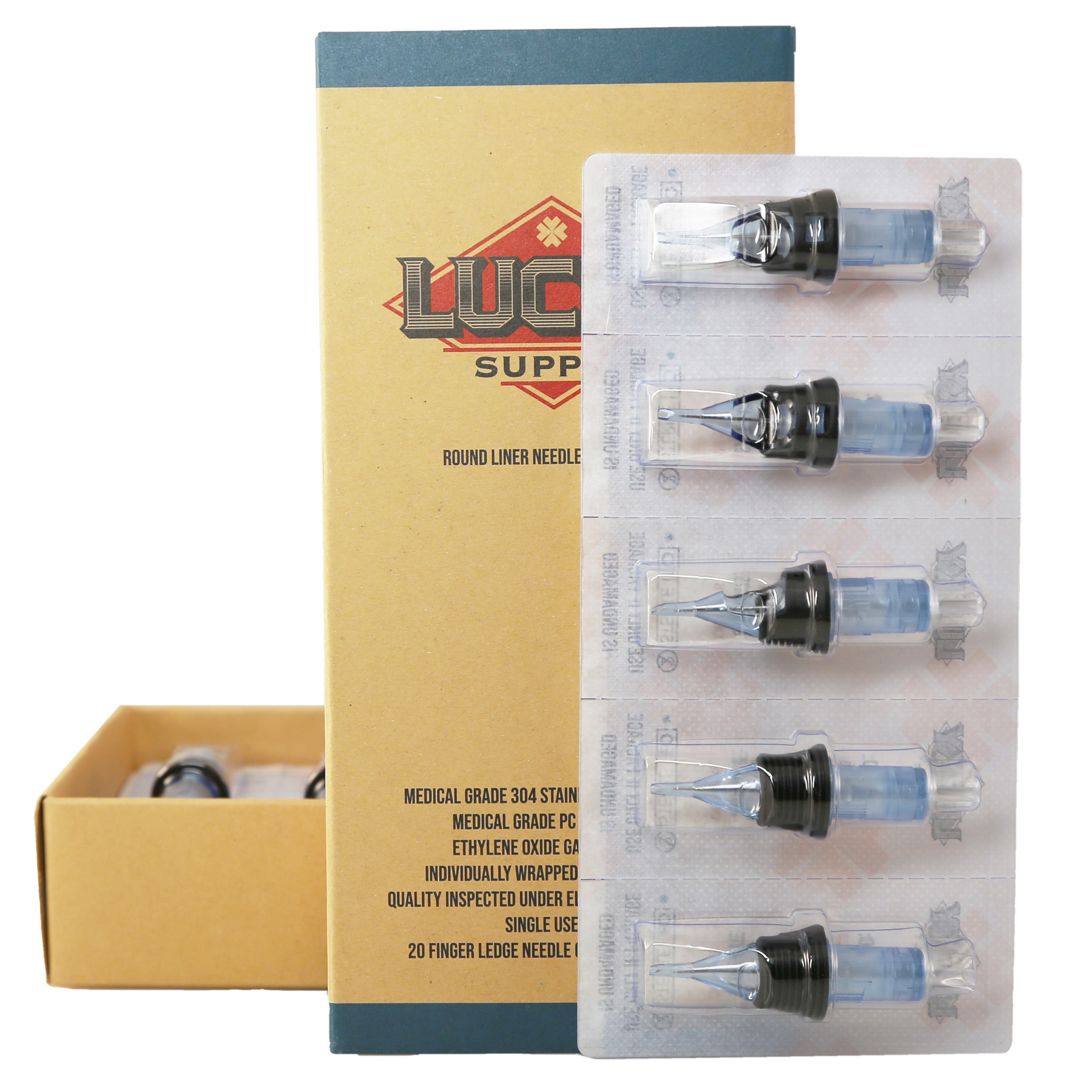 Lucky Supply V2 Needle Cartridges - Supertight Round Liners