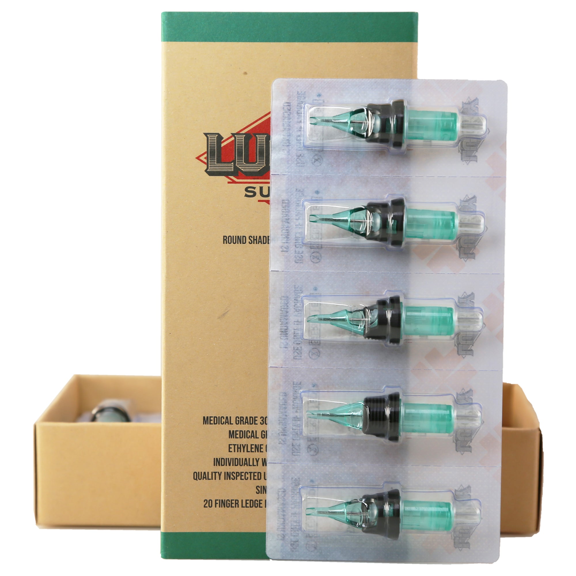 Lucky Supply V2 Needle Cartridges - Round Shaders (Medium Taper)