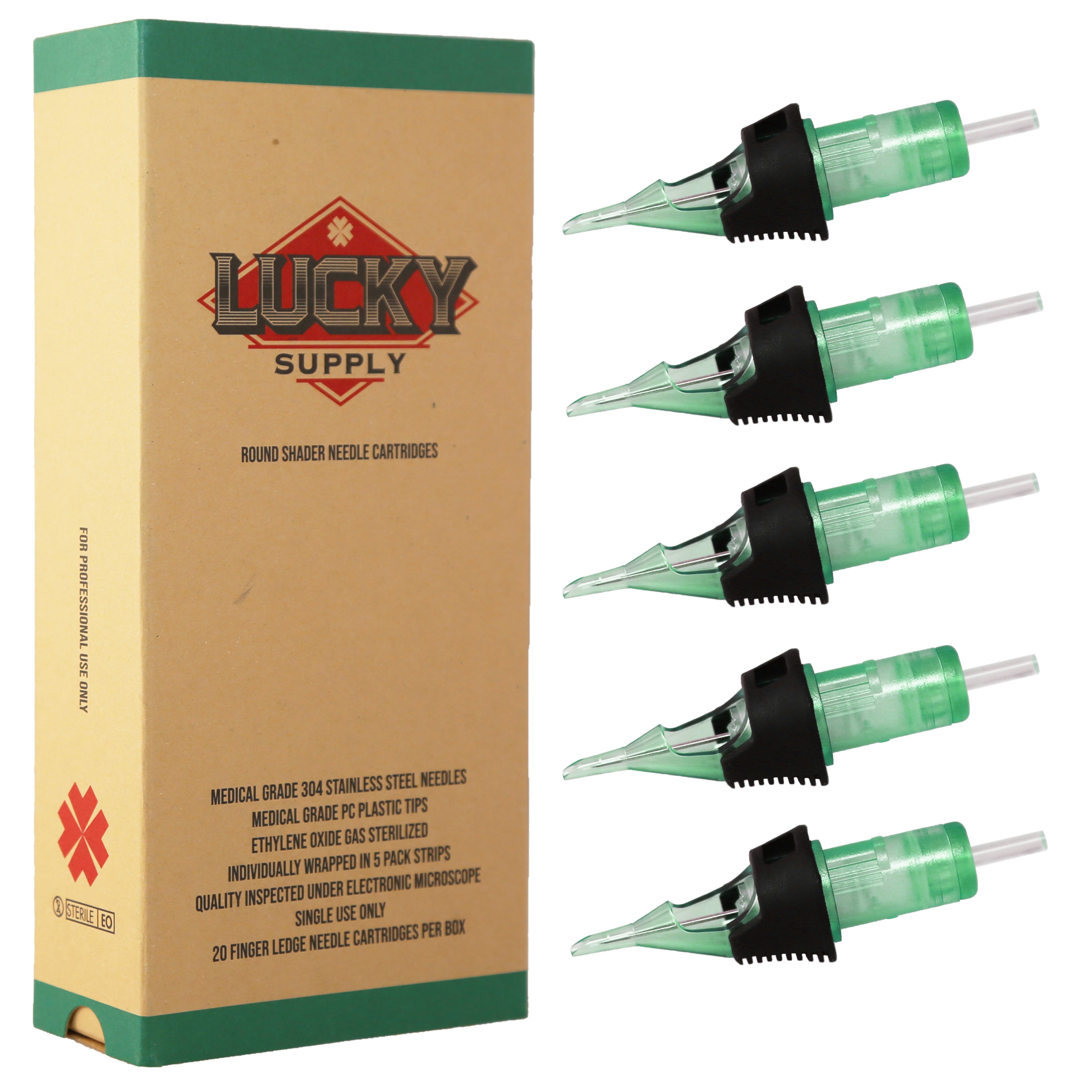 Lucky Supply V2 Needle Cartridges - Round Shaders