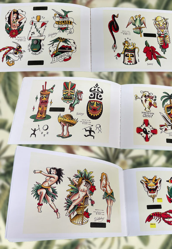 Tiki Tattoo Designs Volume 1 & 2 by Buddy Holiday