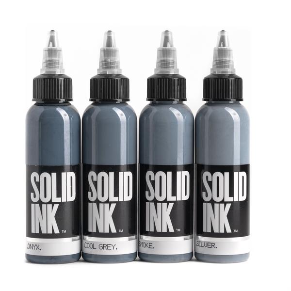 Solid Ink - Opaque Grey Set 1oz (4pc Set)